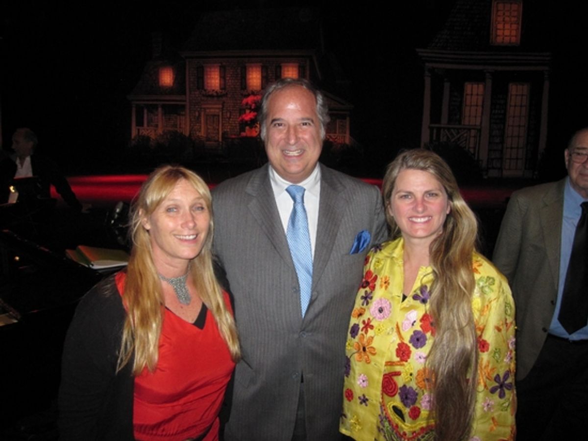 Kathy Curtis (Assistant Director), Stewart F. Lane, (Chairman of The Theatre Museum) and Bonnie Comley (Theatre Museum Advisory Board) at 
